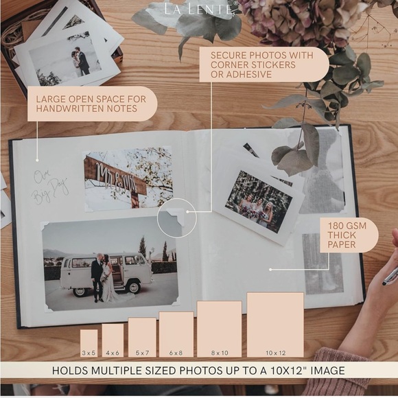 Premium Scrapbook/Photo Album with Writing Space - Picture 4 of 10